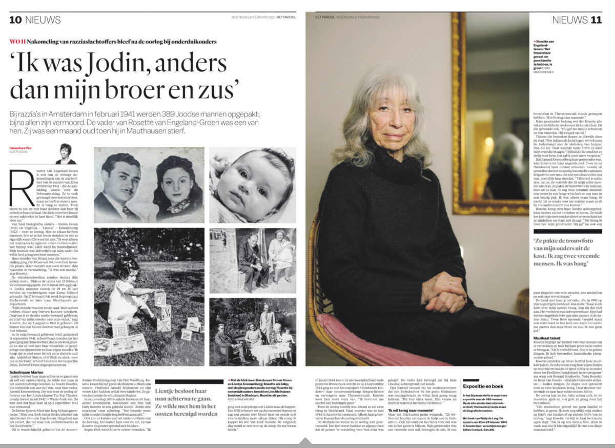Dochter van een razzia-slachtoffer