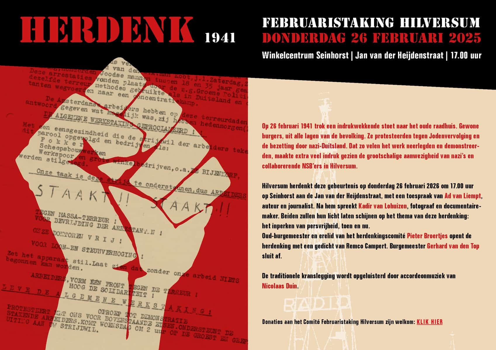 Flyer Herdenking 2026